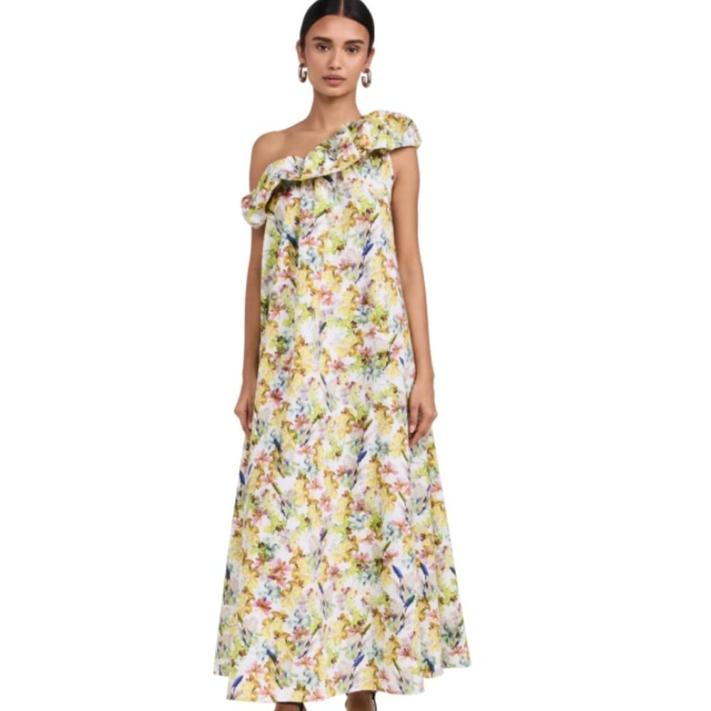 Kika Vargas Bonnie One Shoulder Dress
